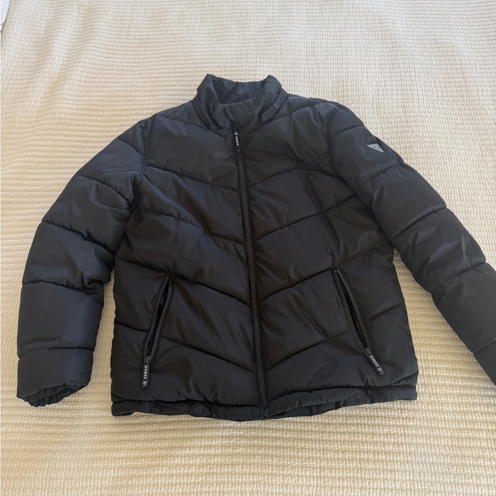 Guess Men's Black Puffer Jacket
